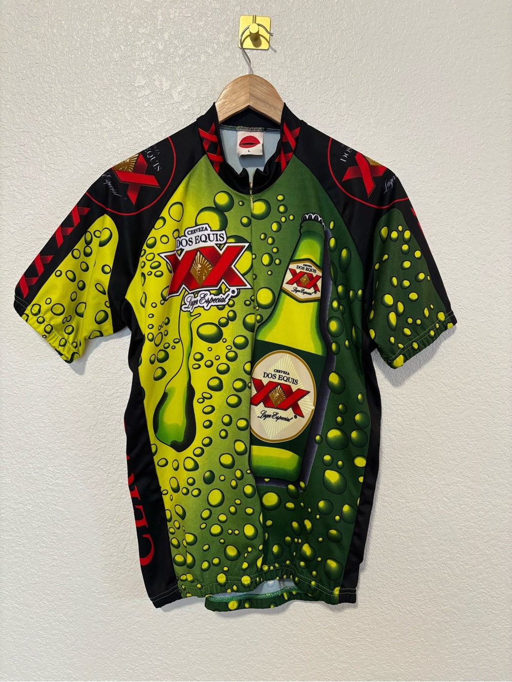 World Jerseys Dos Equis Beer Cycling Jersey Full Zip Large